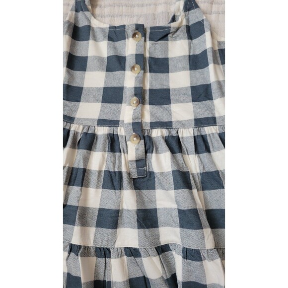 Kate quinn bamboo spaghetti tie prairie slate blue gingham 7y nwt - Picture 3 of 6